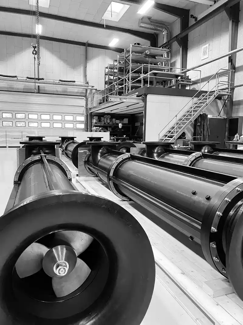 Lykkegaard pipes at PR Aqua RAS facility