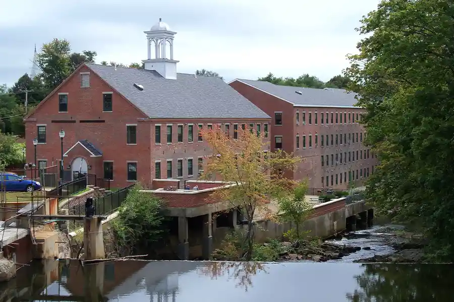 Cocheco River in downtown Rochester, NH