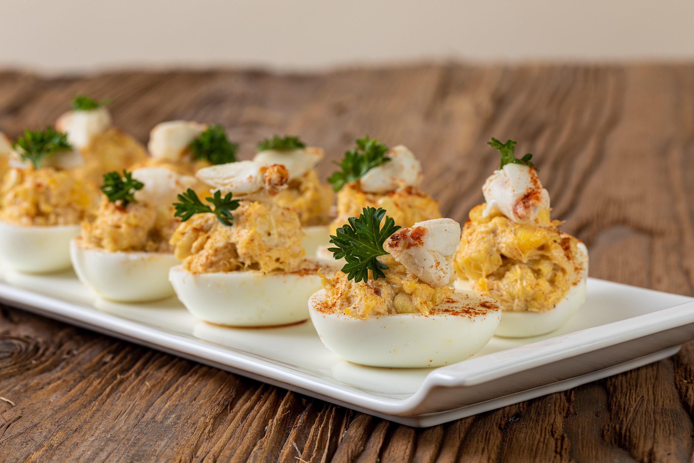 Deviled Eggs with Crab 16 oz Heron Point Seafood