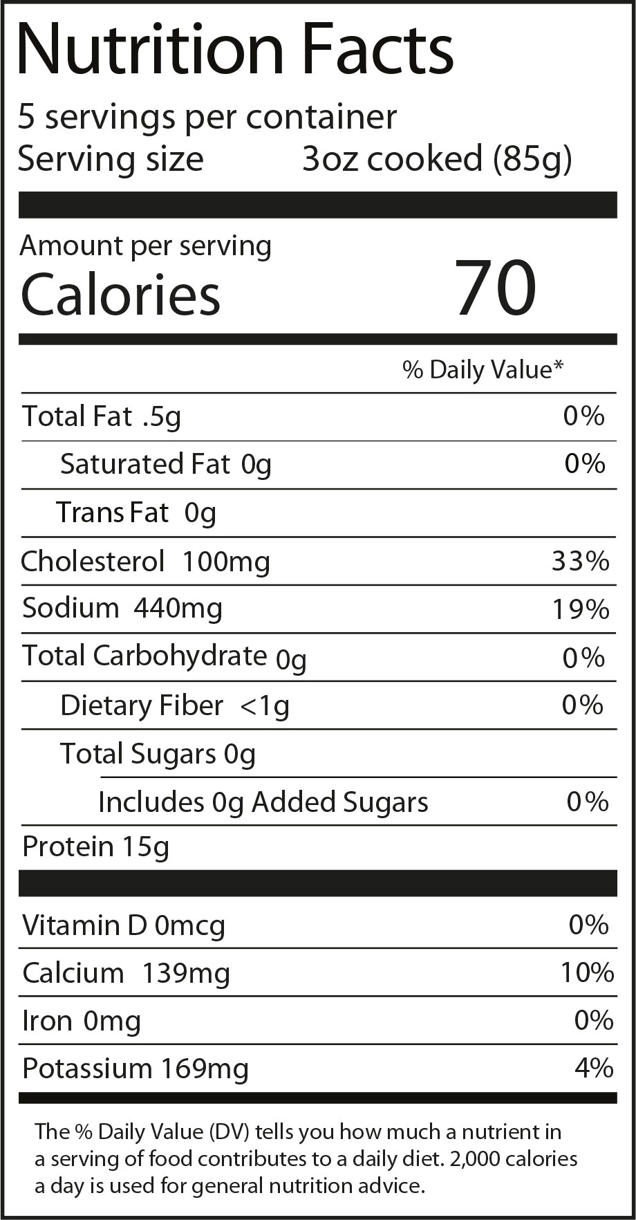 Colossal Nutrition Facts
