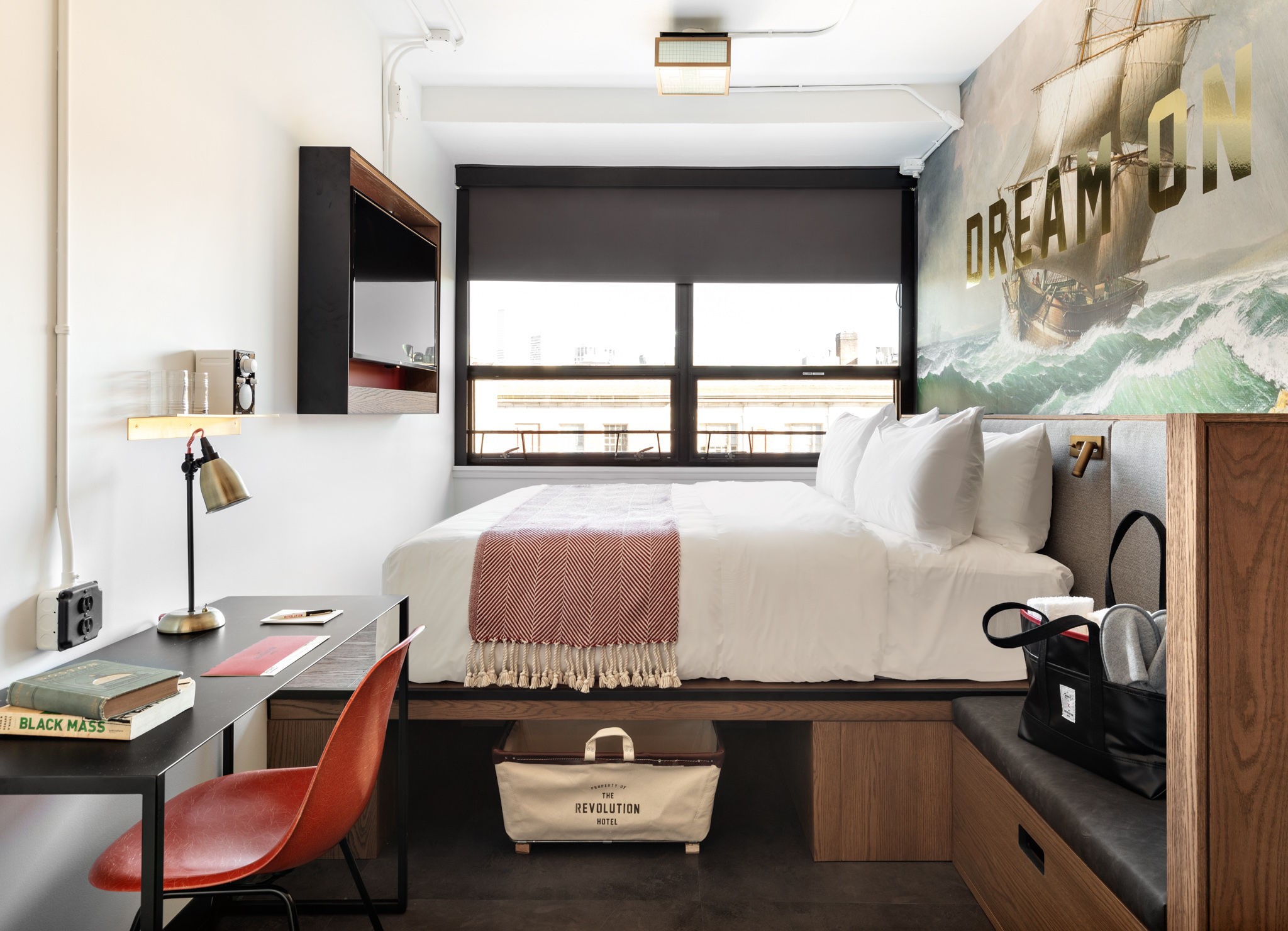 King Bedroom at the Revolution Hotel