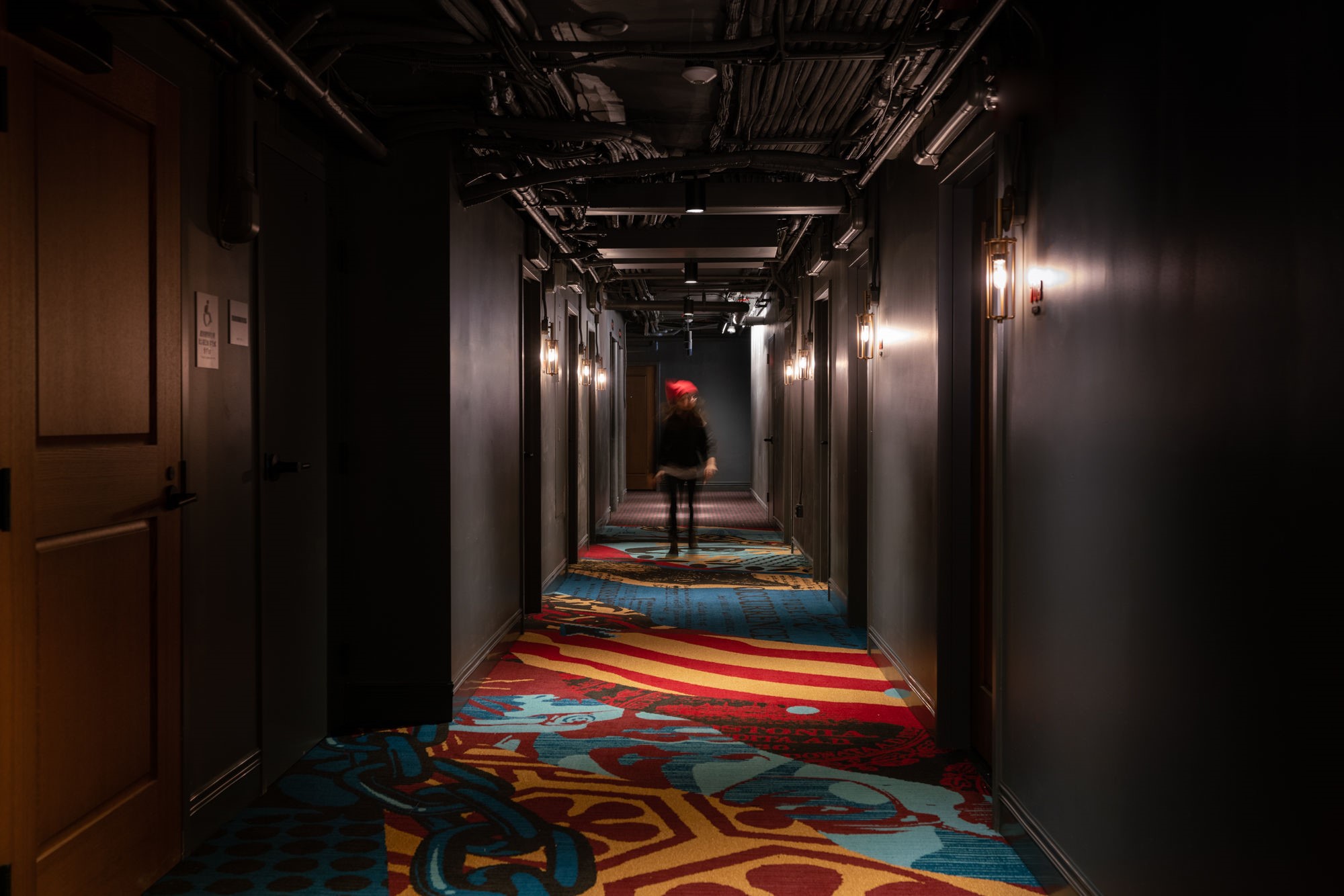 Hallway inside the revolution hotel boston