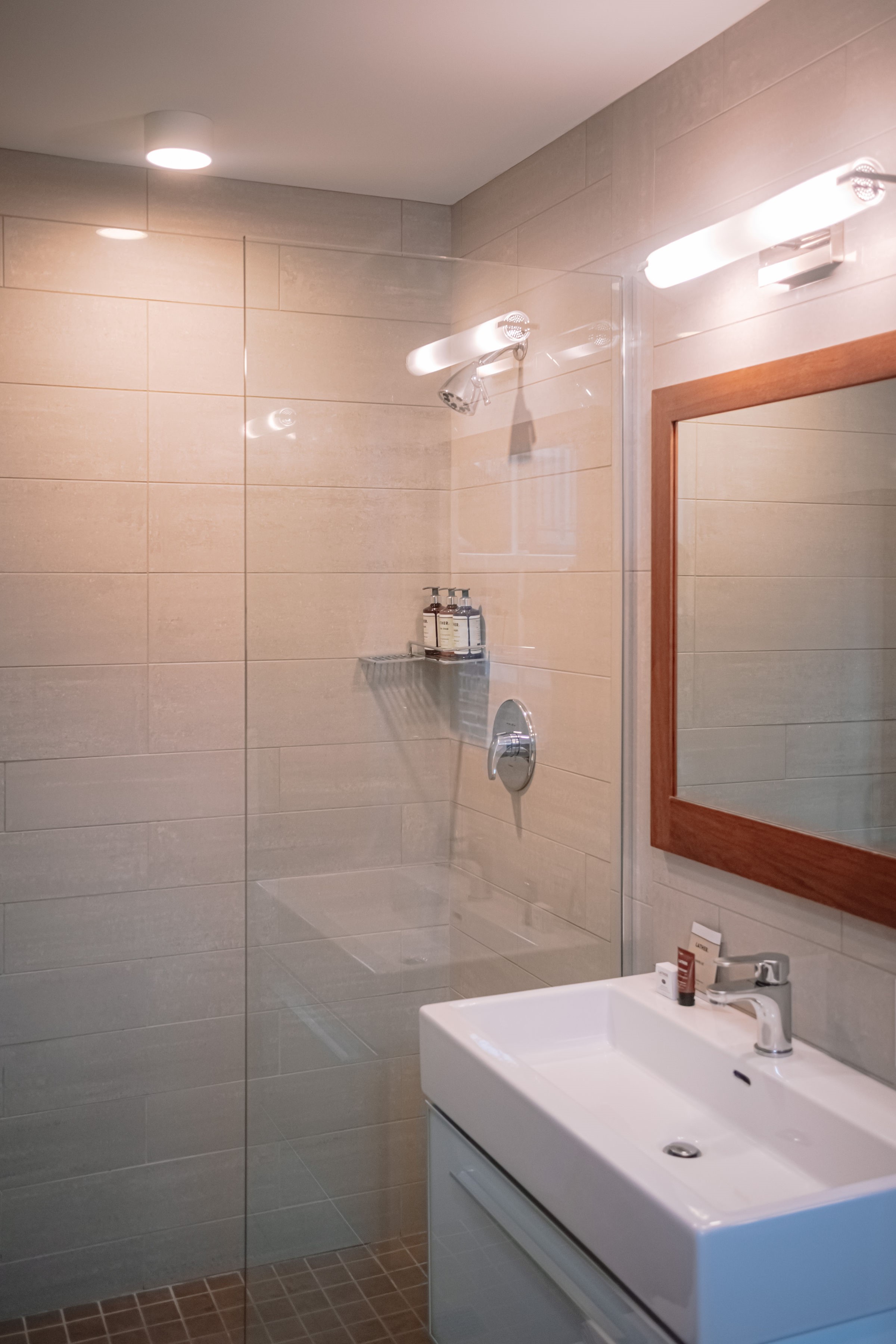Bathroom in loft style room