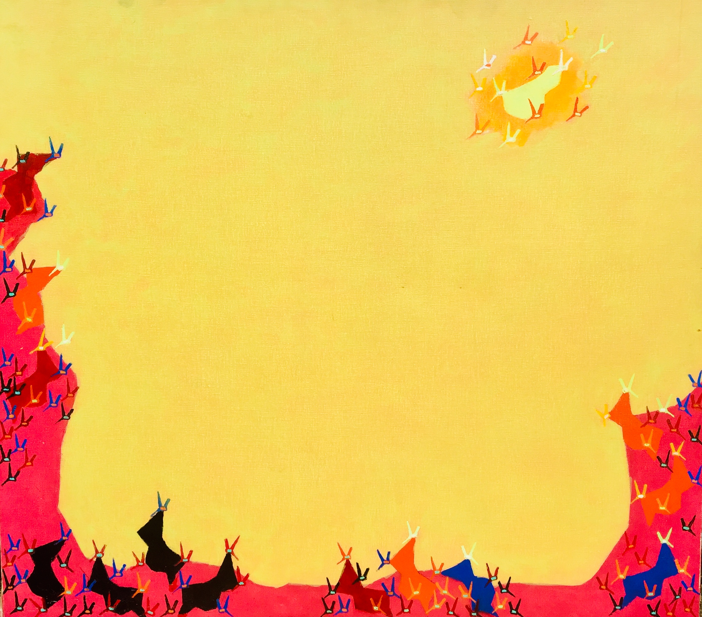 Mark Baum Untitled (Yellow), 1961 Acrylic on Canvas 46 x 52 inches