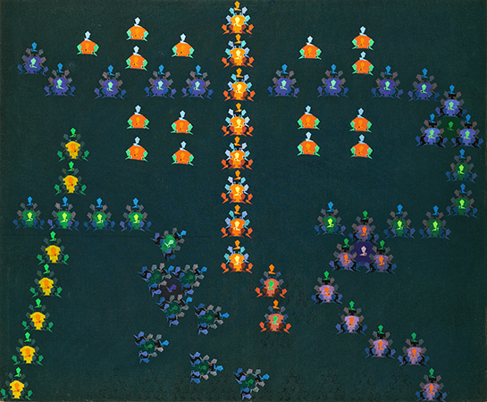 Mark Baum Adventure, 1968 Acrylic on Canvas 66 x 80 inches