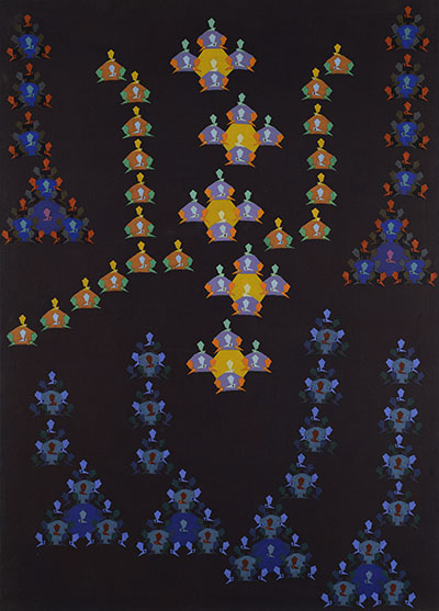 Mark Baum Prayer, 1972 Acrylic on Canvas 72 x 51 inches