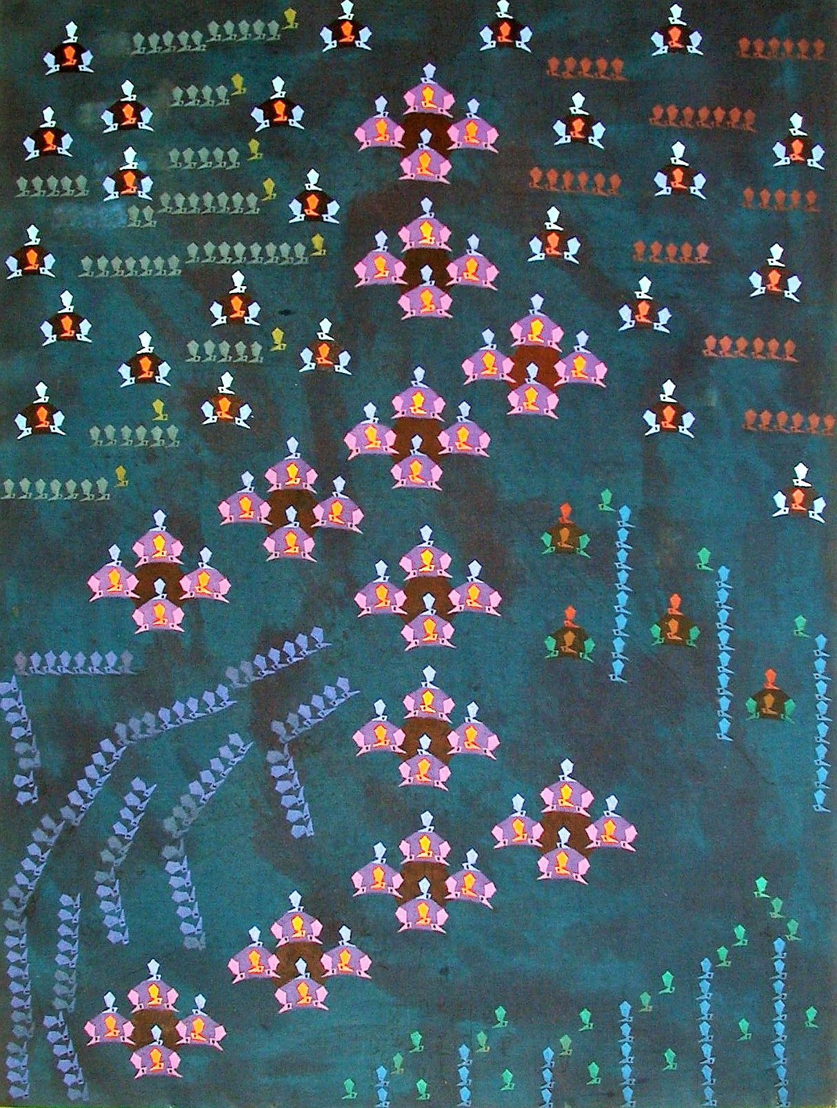 Mark Baum In Memorium, 1973 Acrylic on Canvas 80 x 60 inches