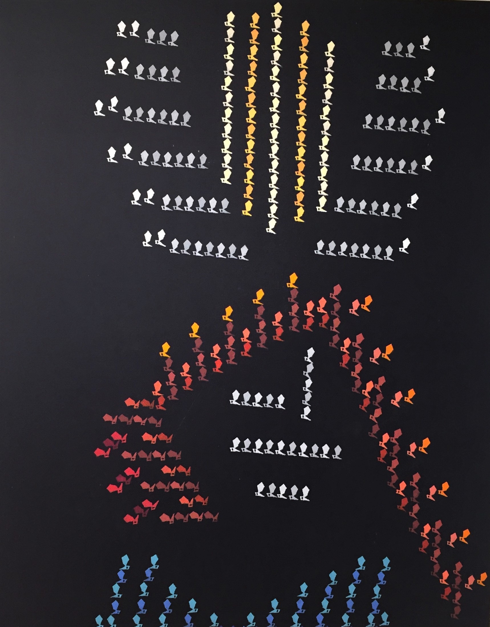 Mark Baum Meditation, 1985 Acrylic on canvas 72 x 56 inches