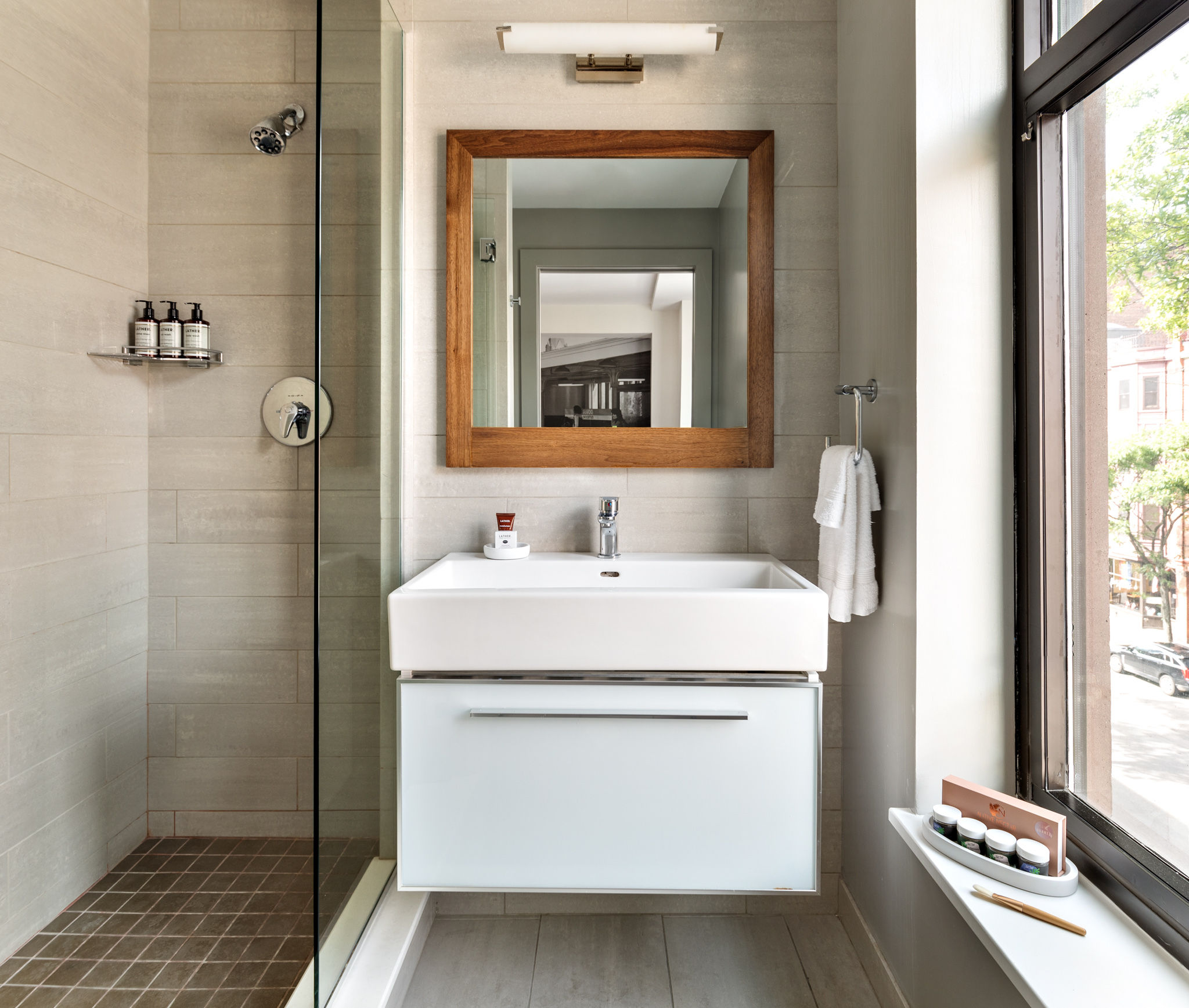 Loft bathroom at the revolution hotel