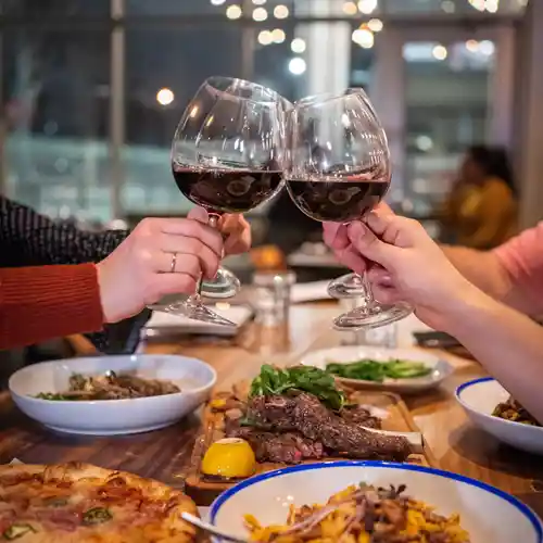 Dinner Cheers Food near the revolution hotel