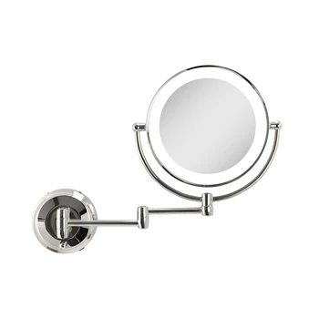 LED Lighted Round Wall Mount Mirror - Chrome product