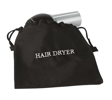 Hair Dryer Bags (Black w/White Stitch - Fire retardant) product