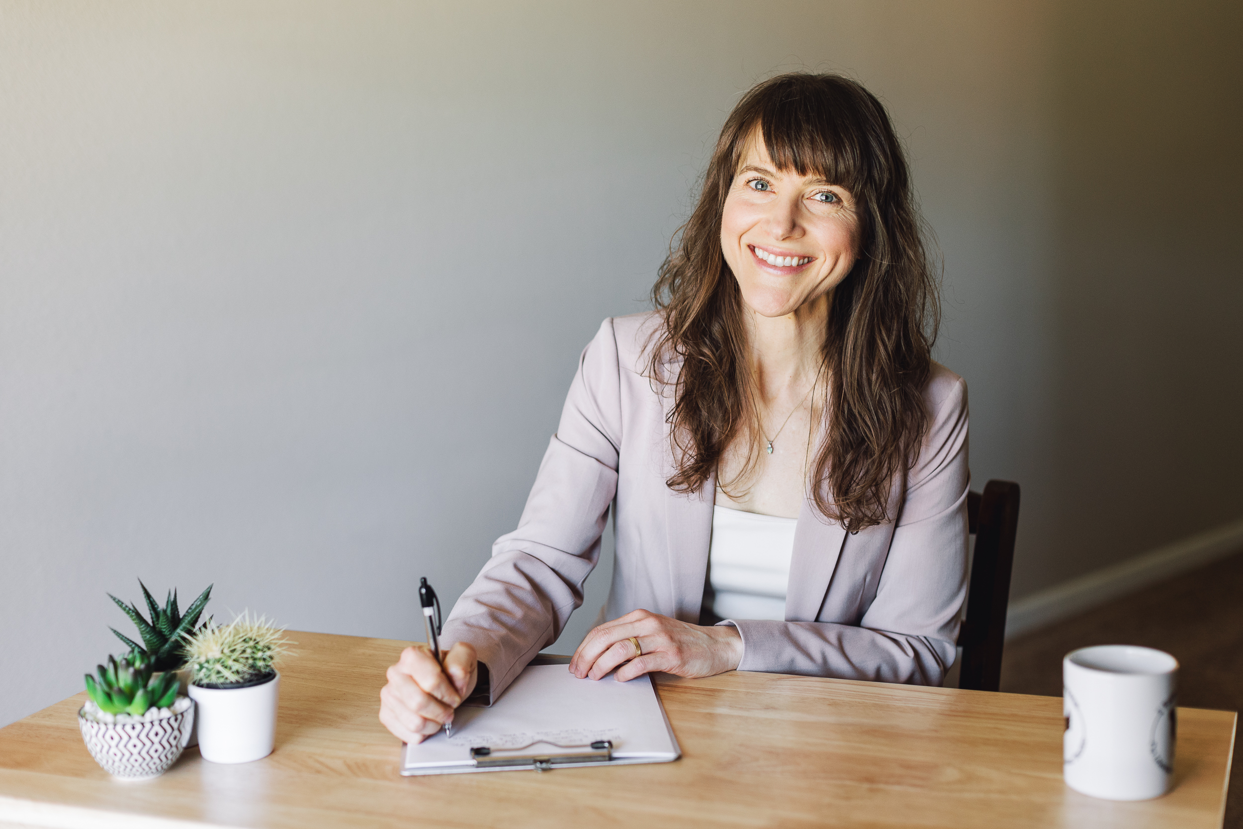 Image of Julie writing