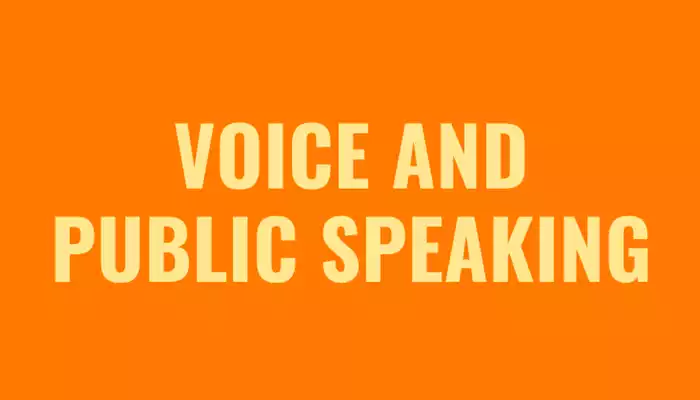 Voice and Public Speaking Image