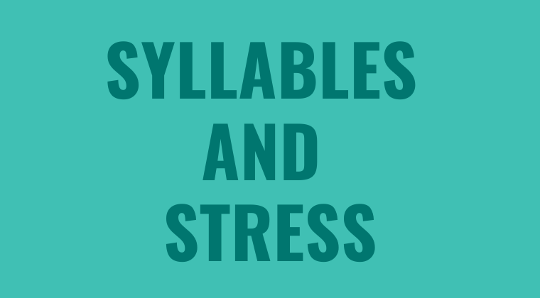 American English Syllables and Stress Image