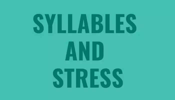 American English Syllables and Stress Image