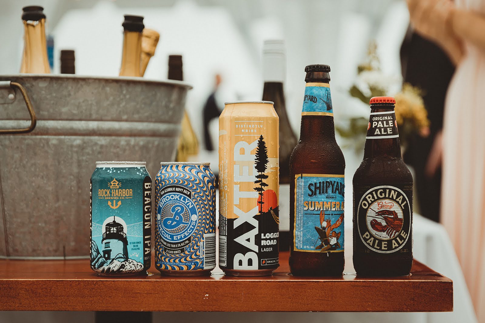 Beer and wine on ice