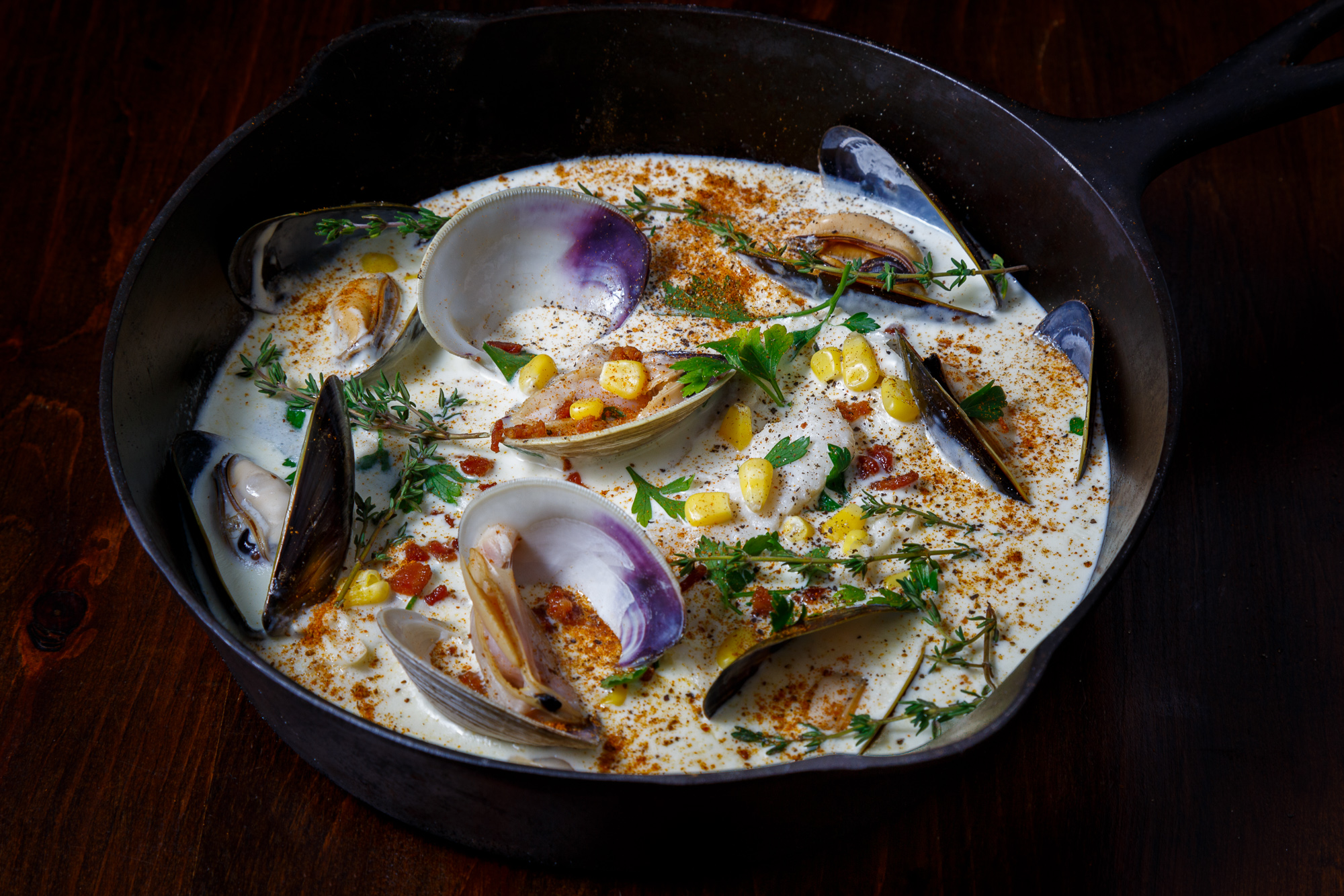 Seafood chowder Harbor View Bistro