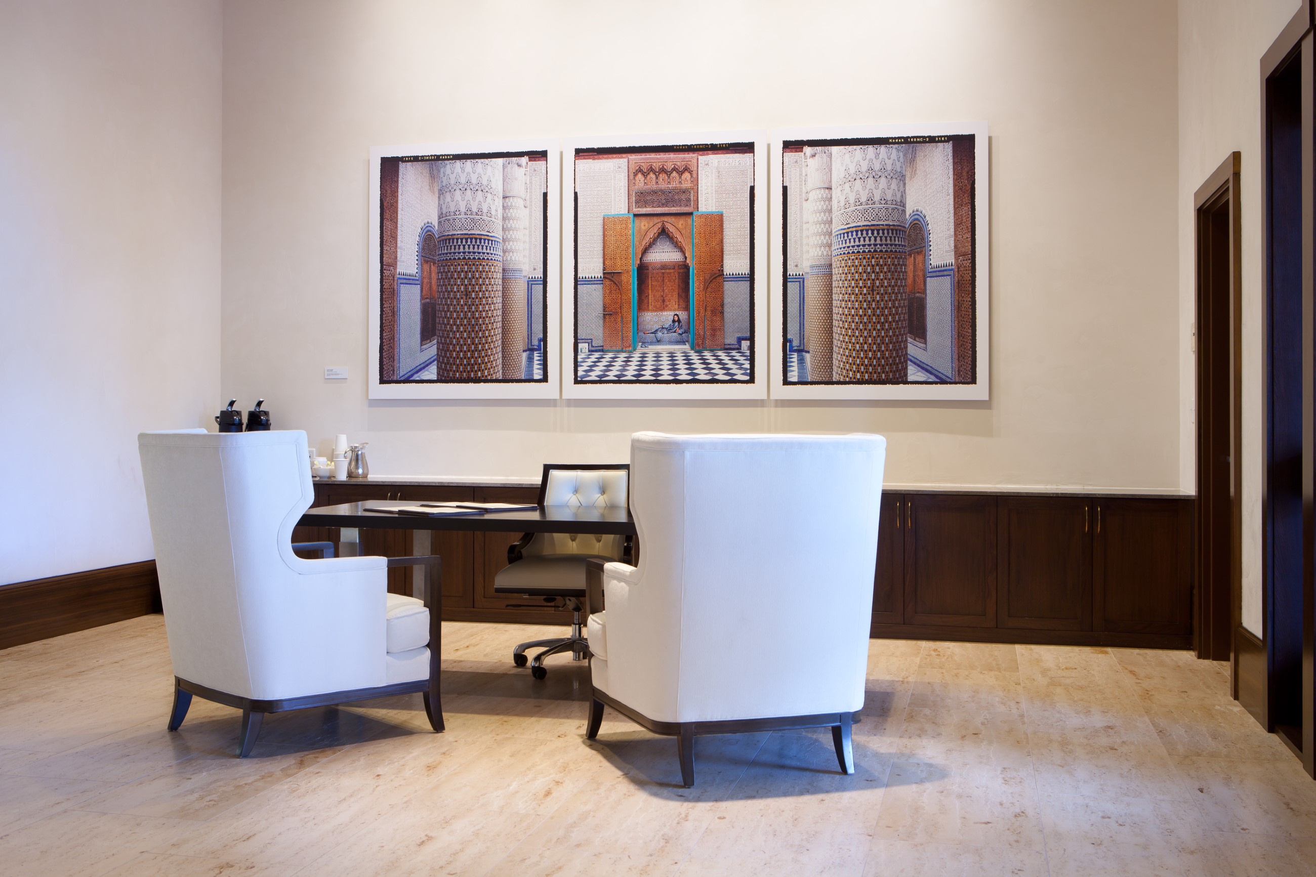 Pat Greene tips his cap at Alfond Inn Contemporary Art Collection Image