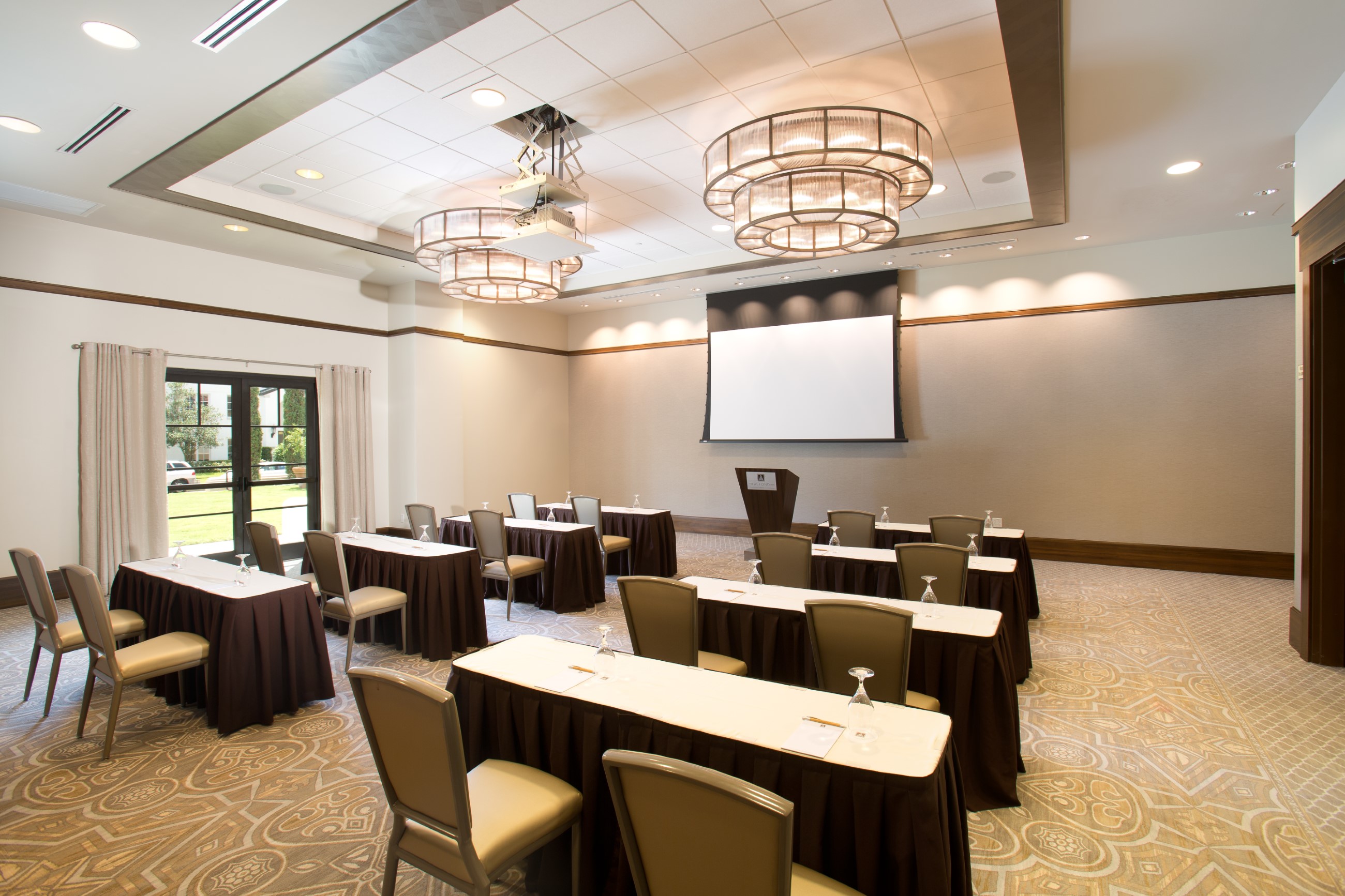 classroom style setup 