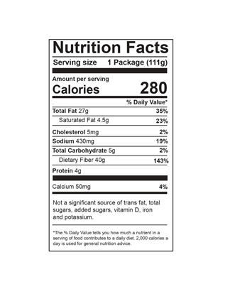 Classic Caesar Salad Kit Nutrition Facts