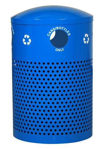 Landscape Series 40-Gallon Recycling Receptacle - Recycle Blue Gloss product