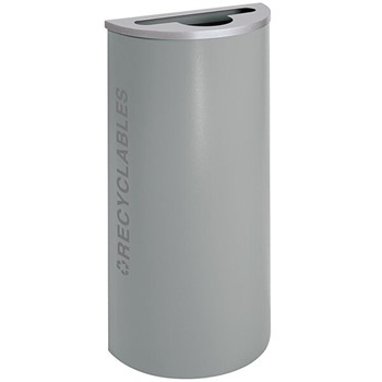 Black Tie Kaleidoscope 8-Gallon XL Recycling Receptacle - Hammered Grey product