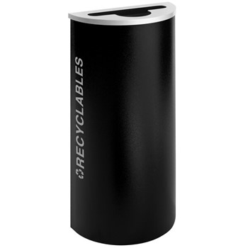 Black Tie Kaleidoscope 8-Gallon XL Recycling Receptacle - Pebble Black Gloss product