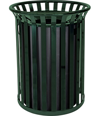Streetscape™ Collection 37-Gallon Receptacle - Hunter Green Gloss product