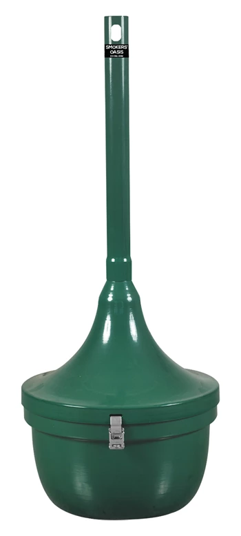 Smokers’ Oasis Cigarette Receptacle - Hunter Green Gloss product