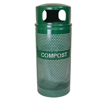 Landscape Series Compost Receptacle w/ Dome Top - Hunter Green Gloss product