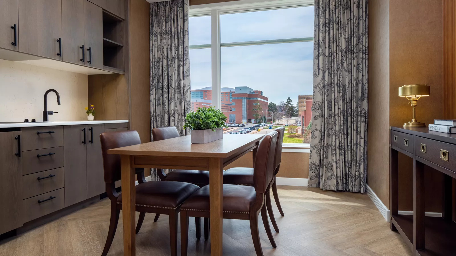 Kitchen of a suite at The Benson Hotel and Faculty Club