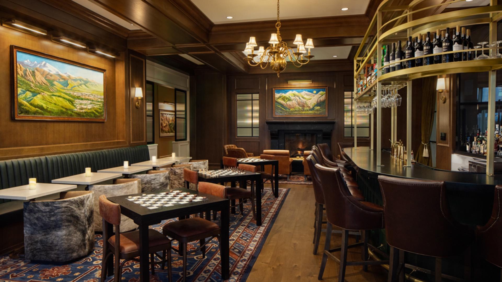 cozy lobby seating