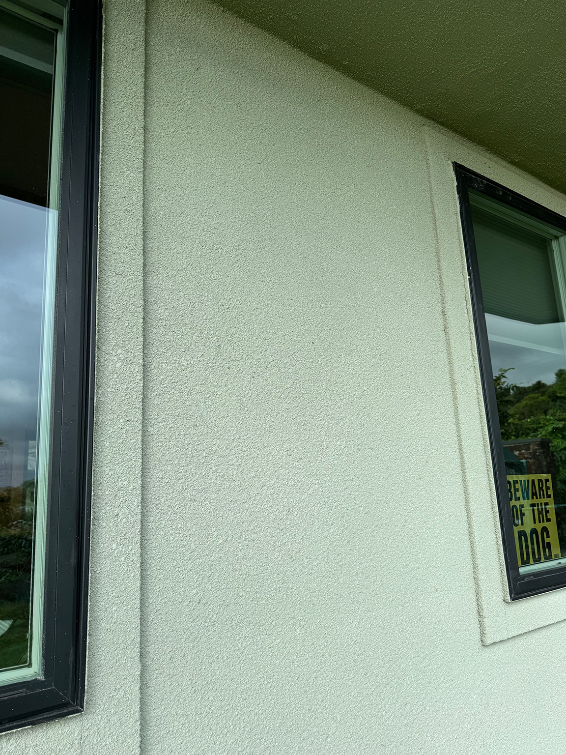 Side paneling of a wildfire resistant home