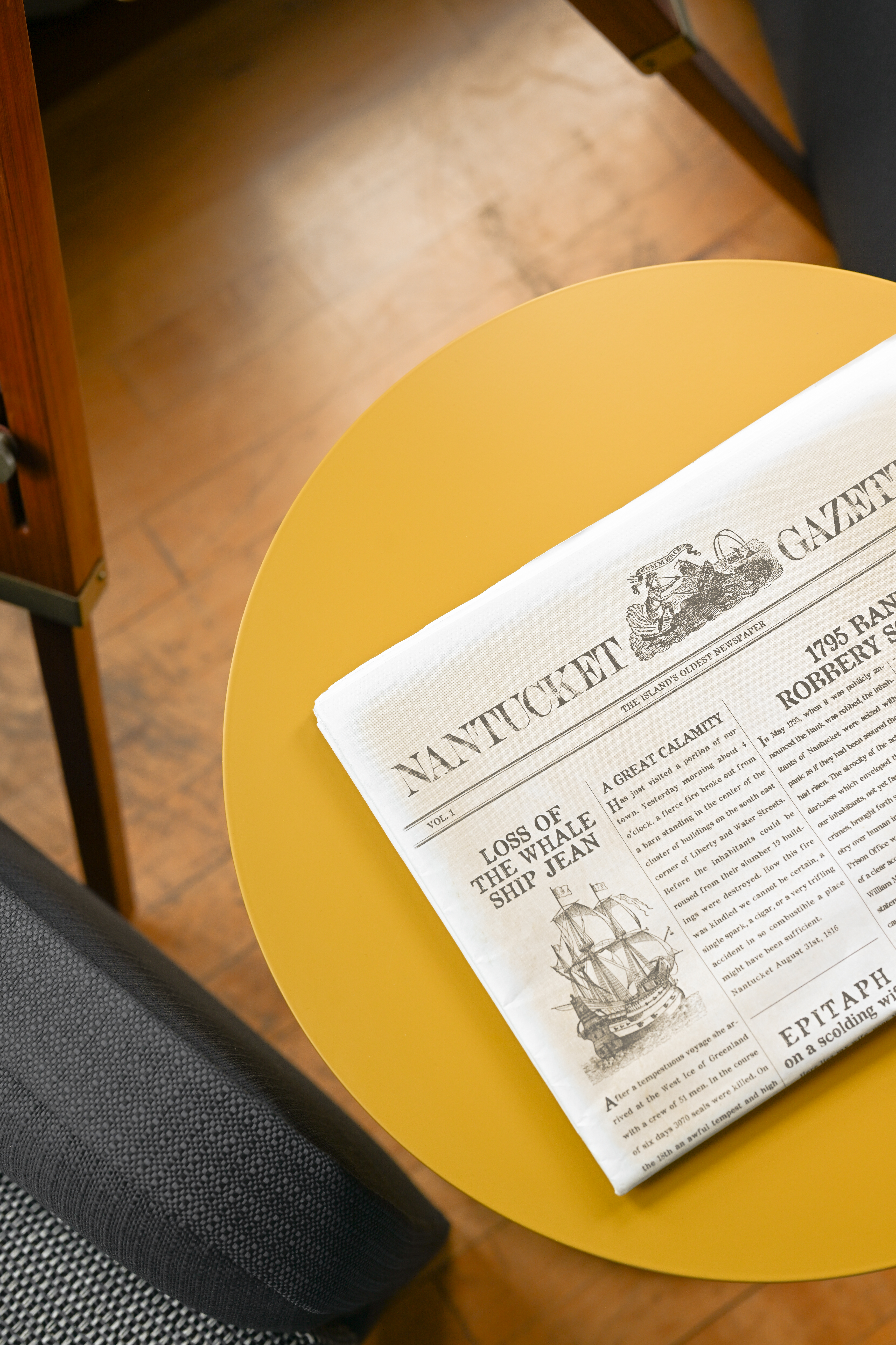 Lighthouse on the beach next to the ocean