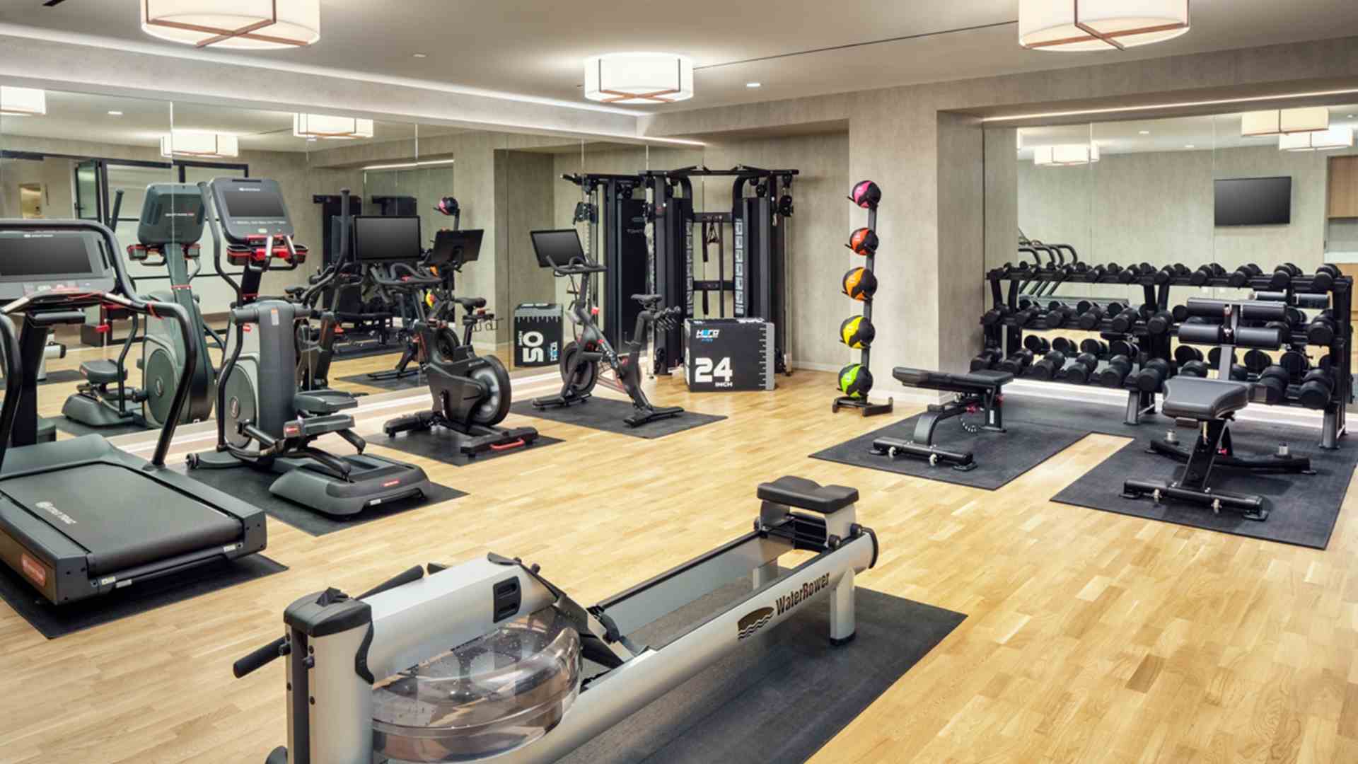 fitness center at The Benson Hotel