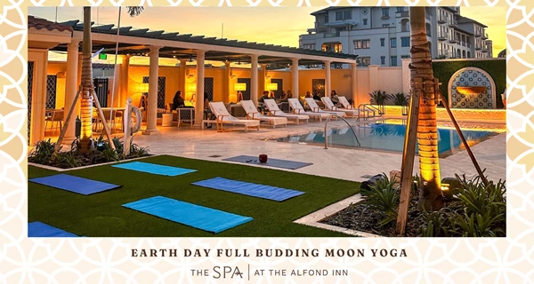 Earth Day Full Budding Moon Yoga Image