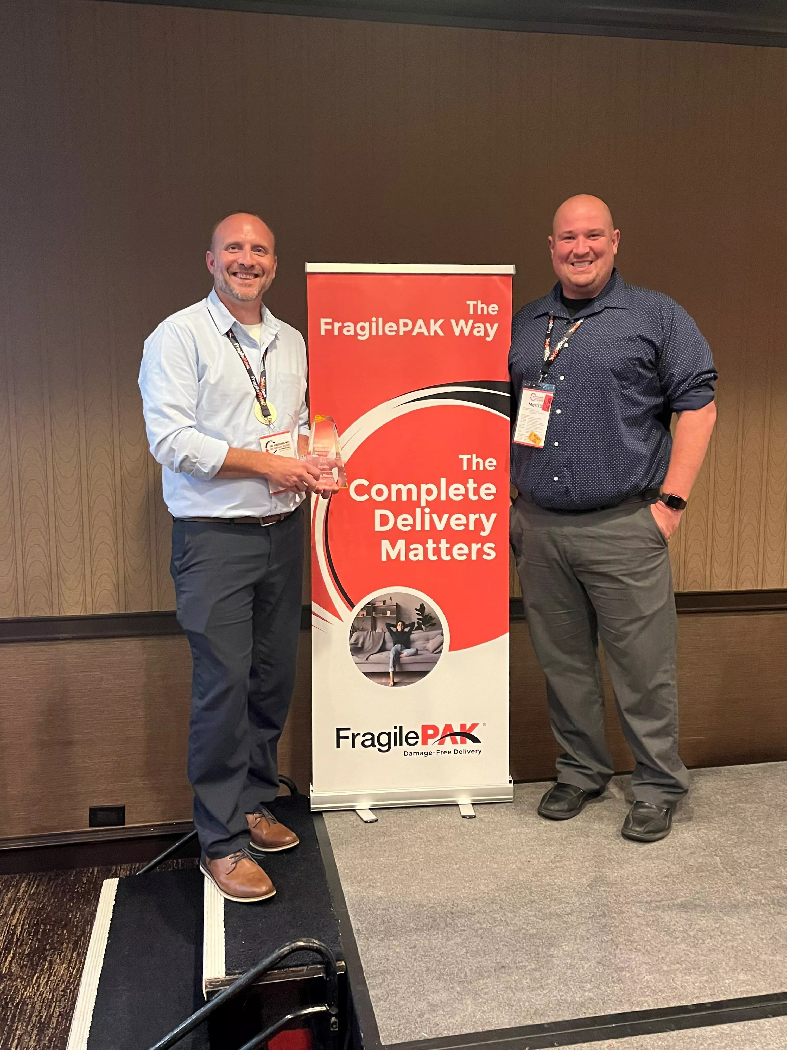 Image of R.A.S. Logistics Presented with FragilePAK Midwest Region Most Improved FCP Award