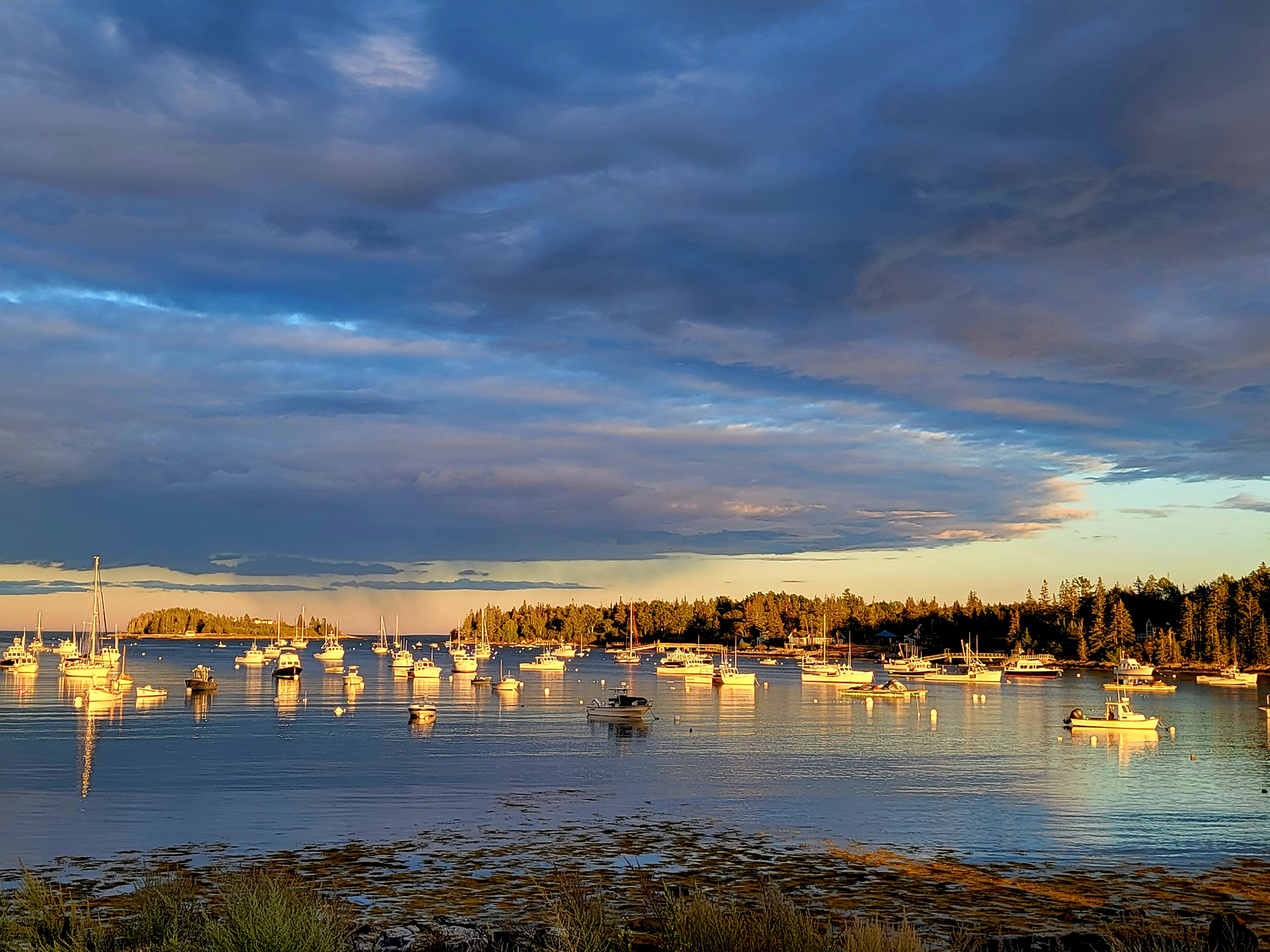 Boats in Tenants Harbor Sunset | East Wind Inn