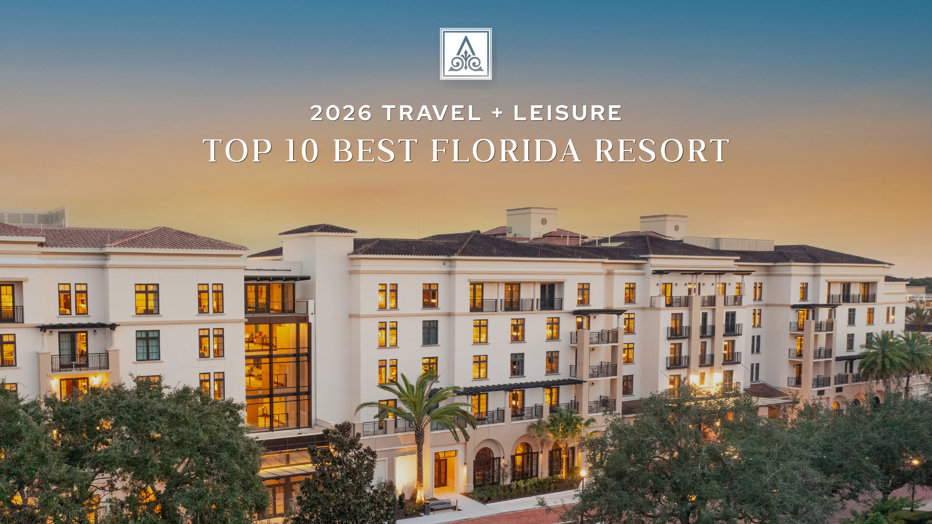 2026 Travel + Leisure World's Best Awards: The Alfond Inn Recognized as a Top 10 Resort in Florida Image