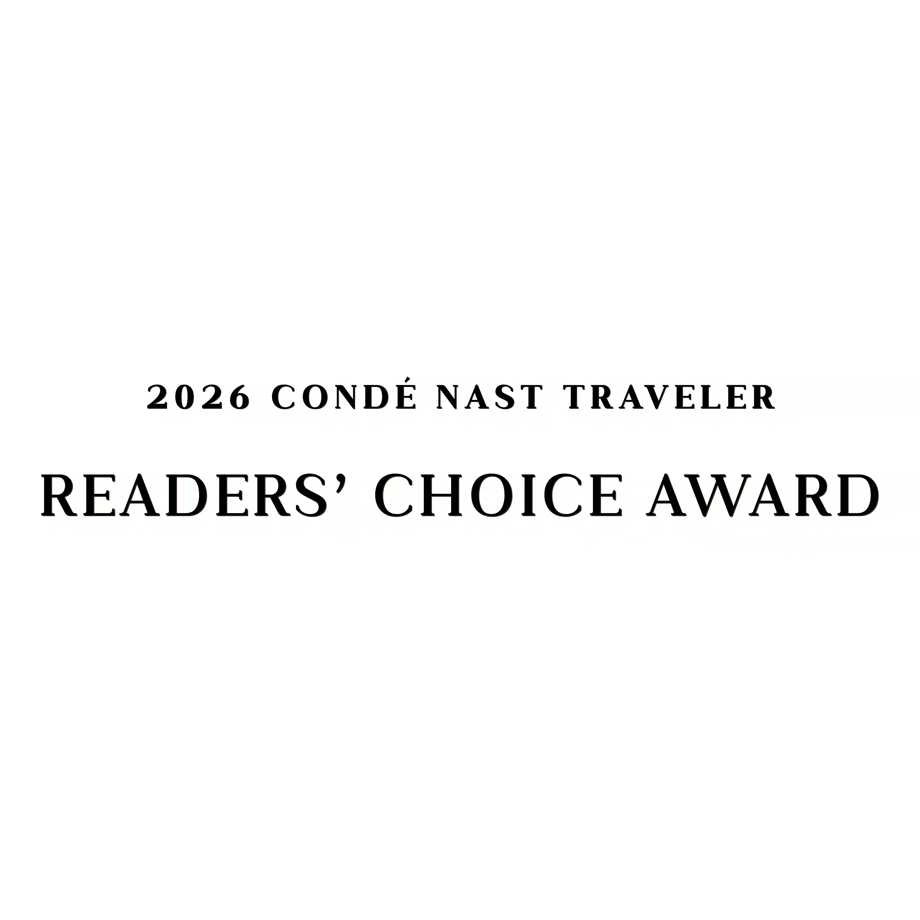 Conde Nast 2026 Readers Choice